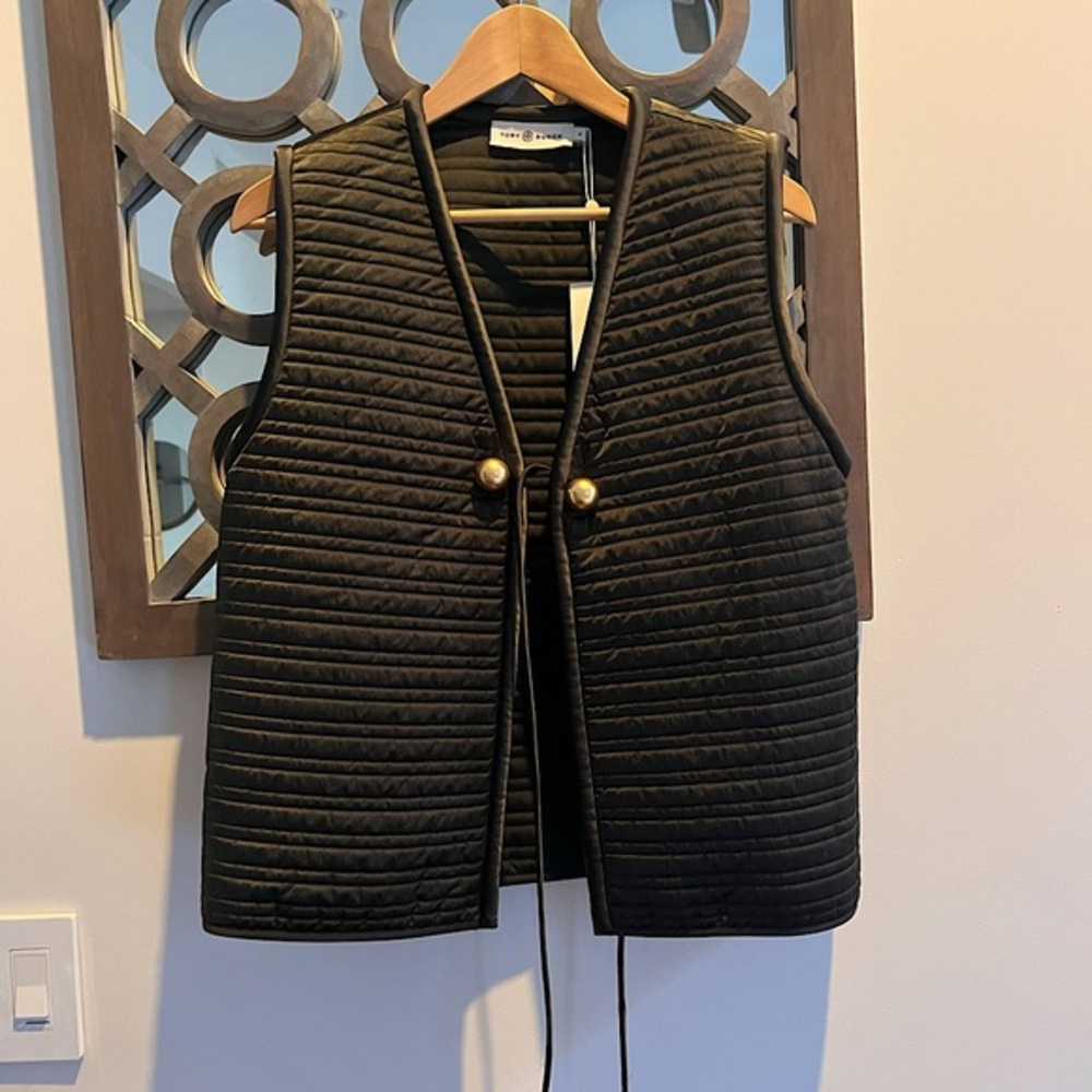 Tory Burch Nylon Satin Vest size 4